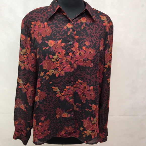 Notations Floral Blouse - Picture 4 of 4